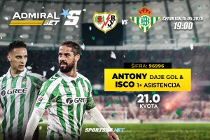 AdmiralBet specijal - Isko + Antoni za kvotu 21,00
